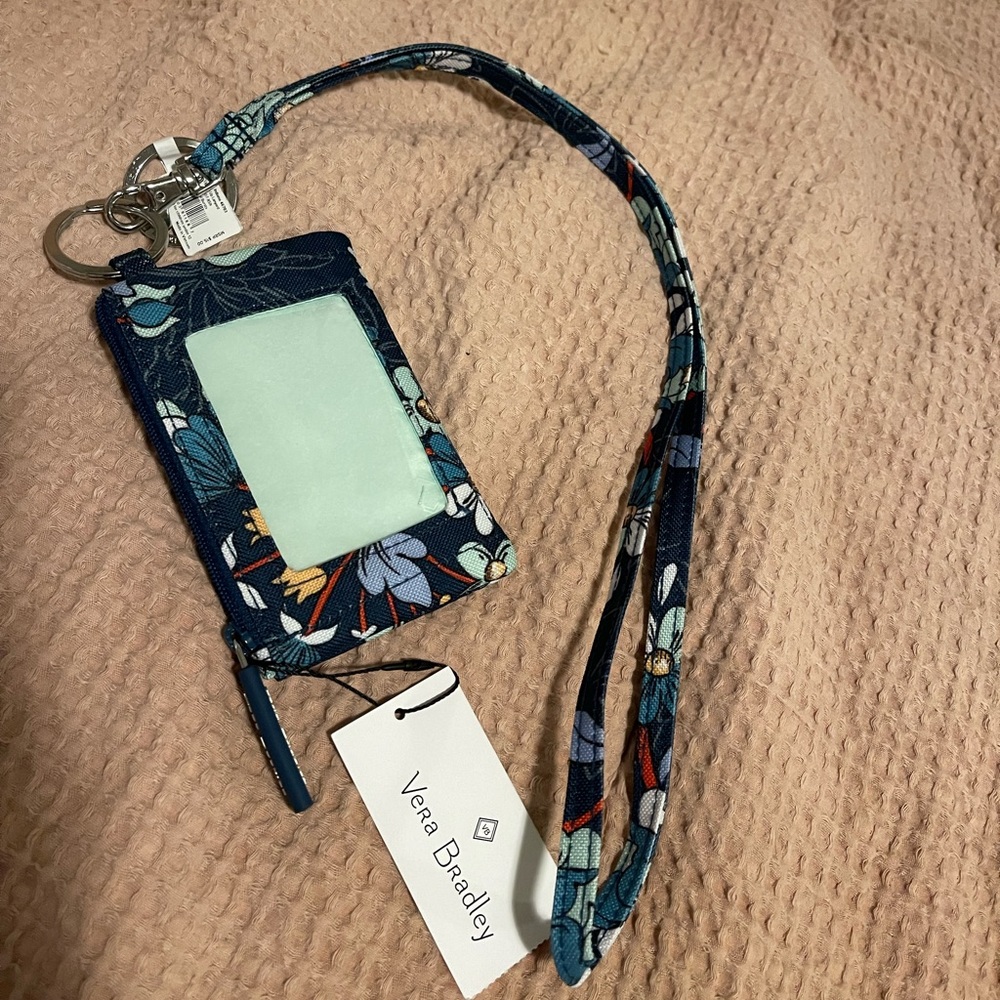 Vera Bradley card holder + lanyard